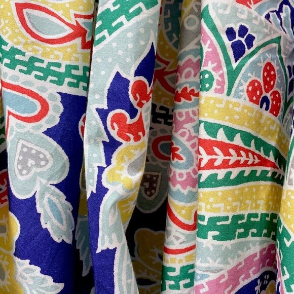 Pottery Barn Penelope Wall Hanging PBTeen Dorm Decor Cotton 80" Square Paisley - Picture 8 of 8